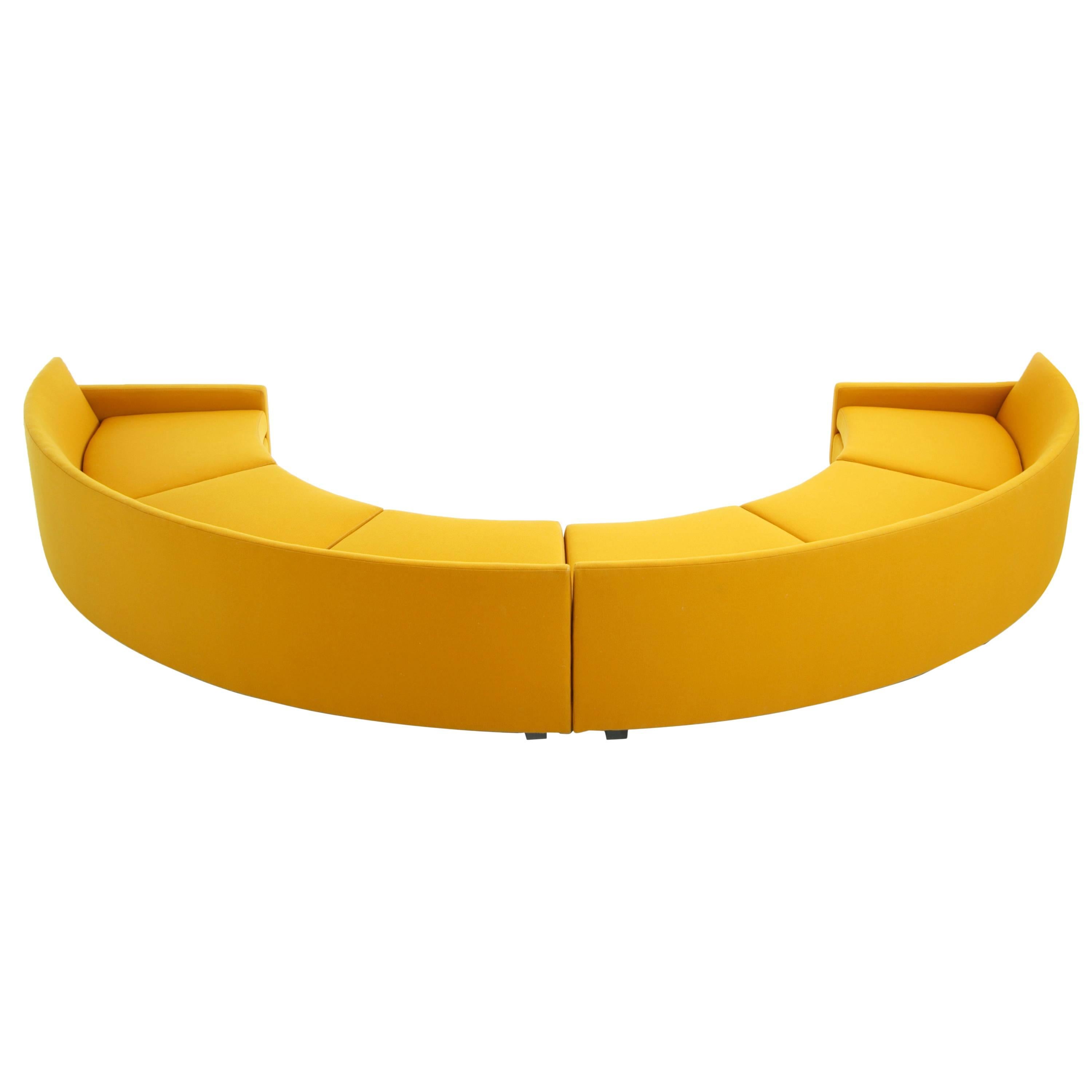 Milo Baughman Semi-Circle Sectional Sofa