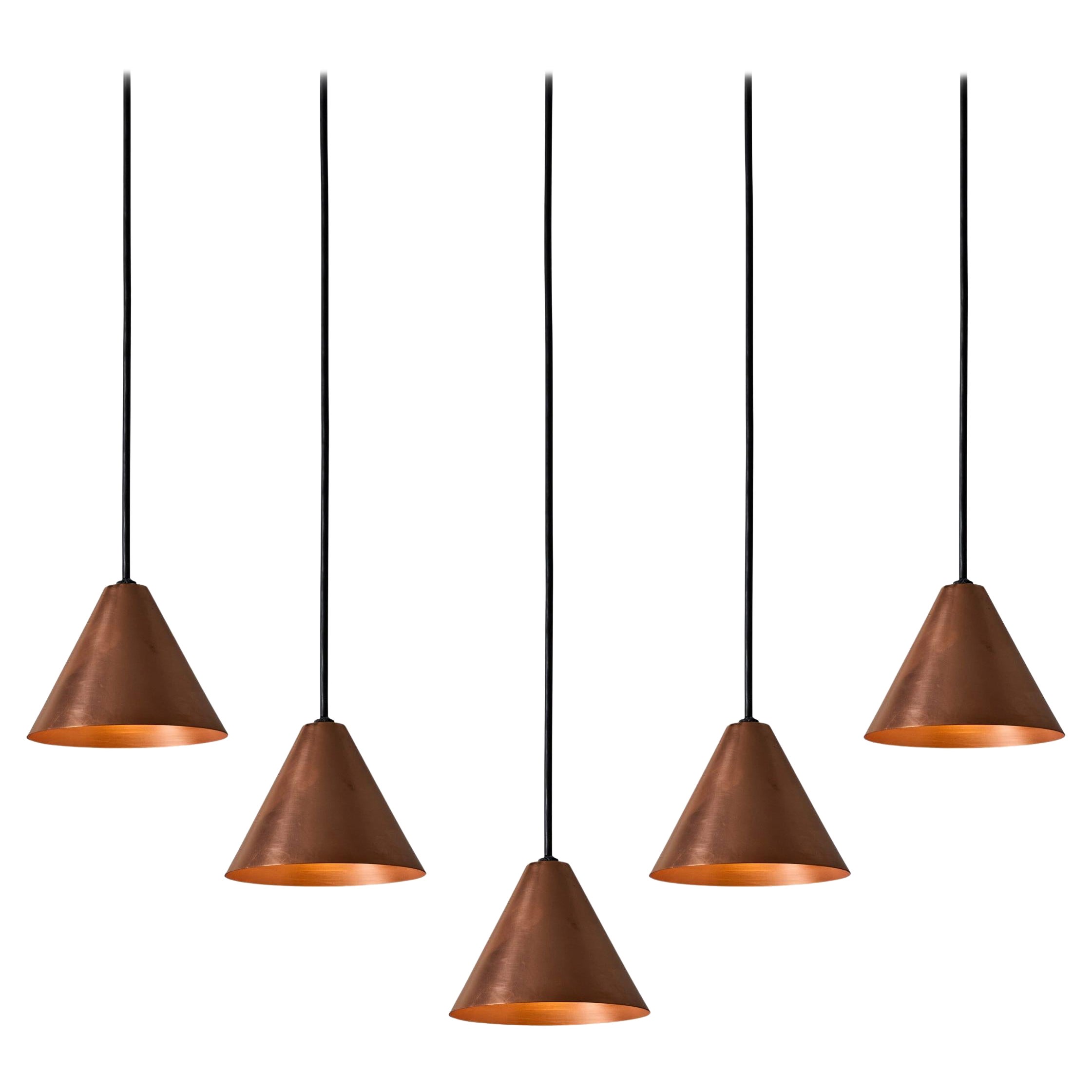 Hans-Agne Jakobsson Raw Copper 'Mini-Tratten' Outdoor Pendant