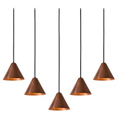 Hans-Agne Jakobsson Raw Copper 'Mini-Tratten' Outdoor Pendant
