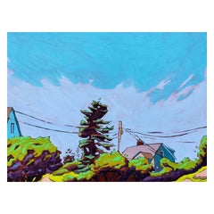 Isle Au Haut by James Mattinson, 18x24, Oil on Wood Canvas, 2022