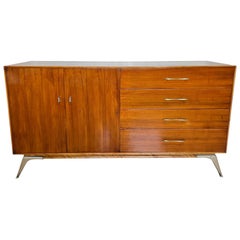 Mid-Century Modern R-Way Walnut Credenza, 1960s