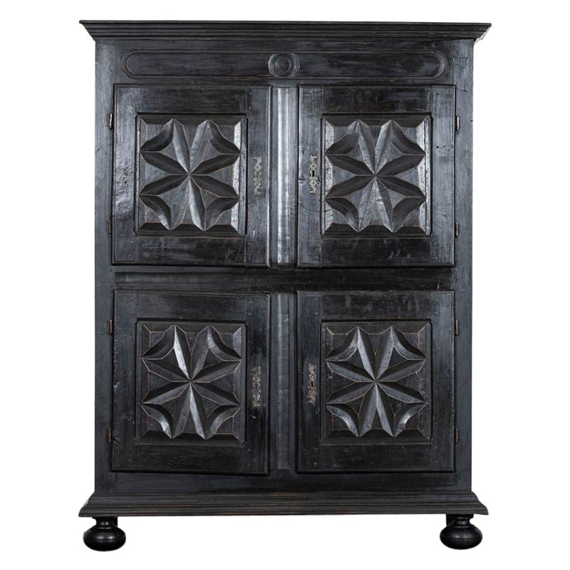 Credenza francese in quercia e noce ebanizzata del XVIII secolo in vendita