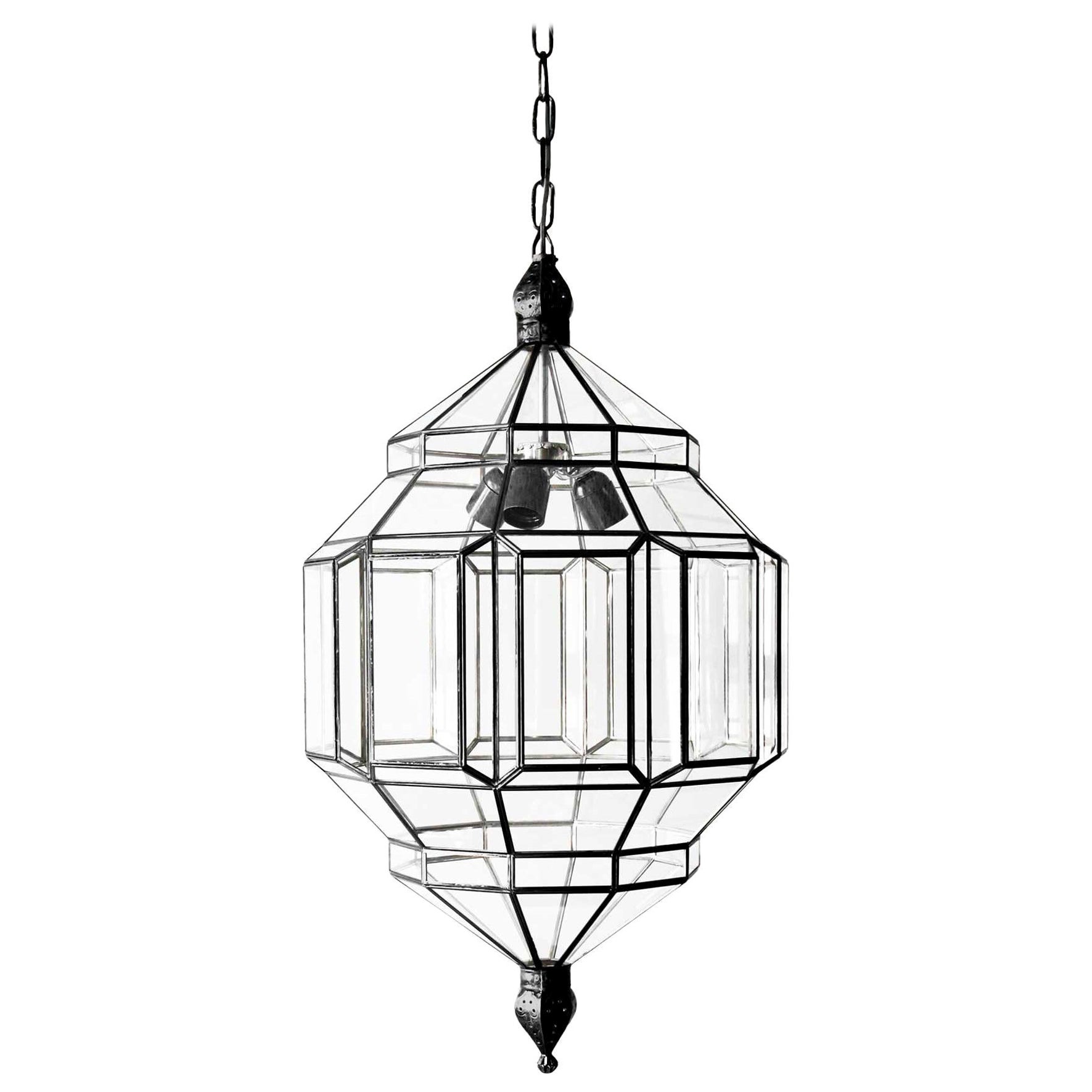 Alhambra 2D Clear Glass with Black Satin, Granada Collection