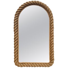 Mid-Century Rope Mirror Adrien Audoux & Frida Minet