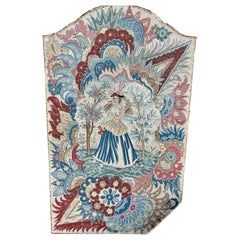 18. Jahrhundert Französisch Bizarre Needlepoint Panel