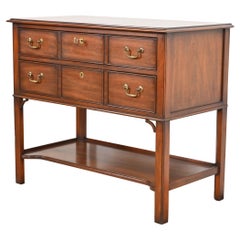 Kindel Furniture Aparador o Servidor Buffet Georgiano de Caoba