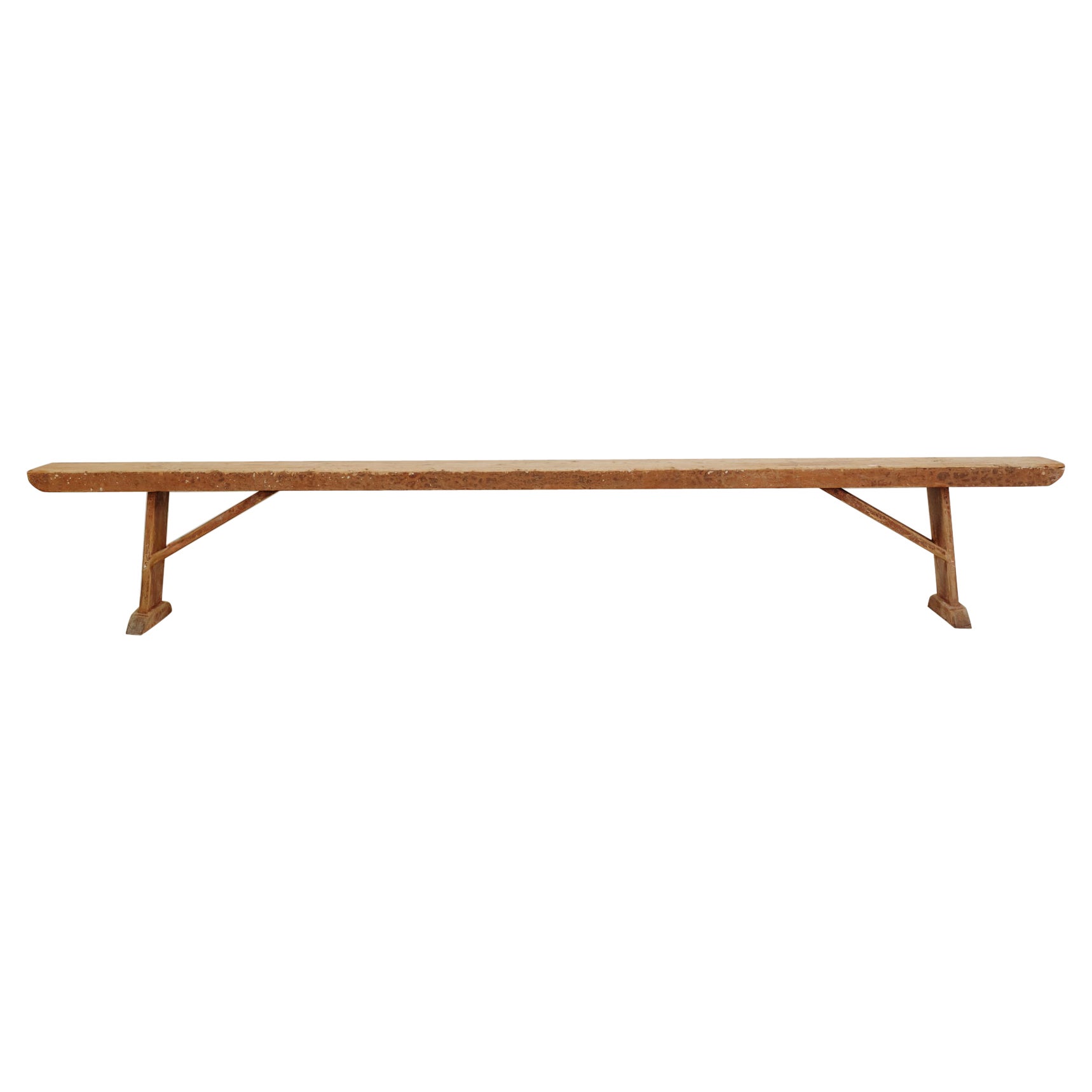 Banc en pin xl du 19e siècle