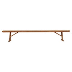 19th century xl pinewood bench
