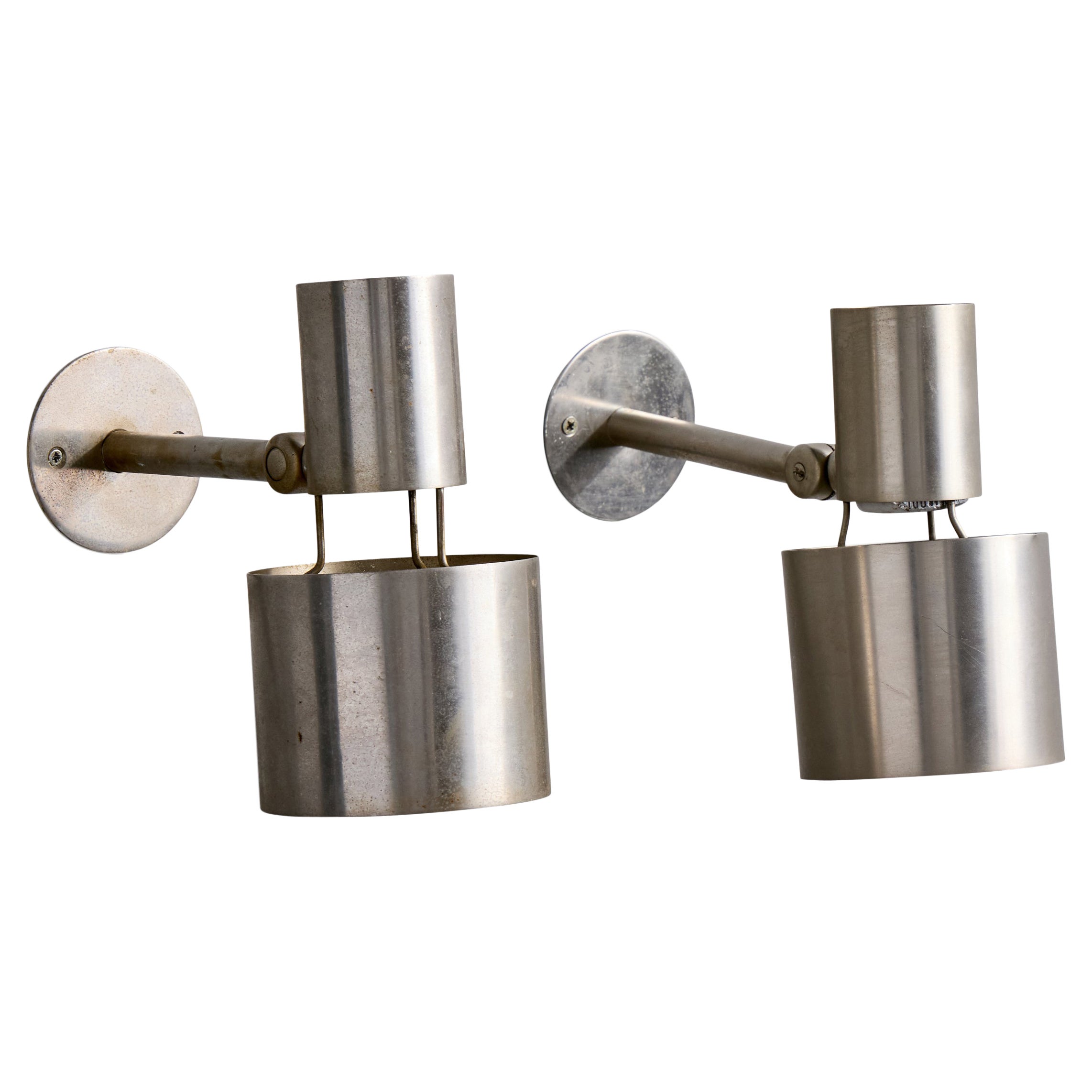 Halldor Gunnløgsson, Wall Lights, acier, Danemark, 1958 en vente