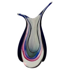 Vasi di Flavio Poli Sommerso in vetro di Murano