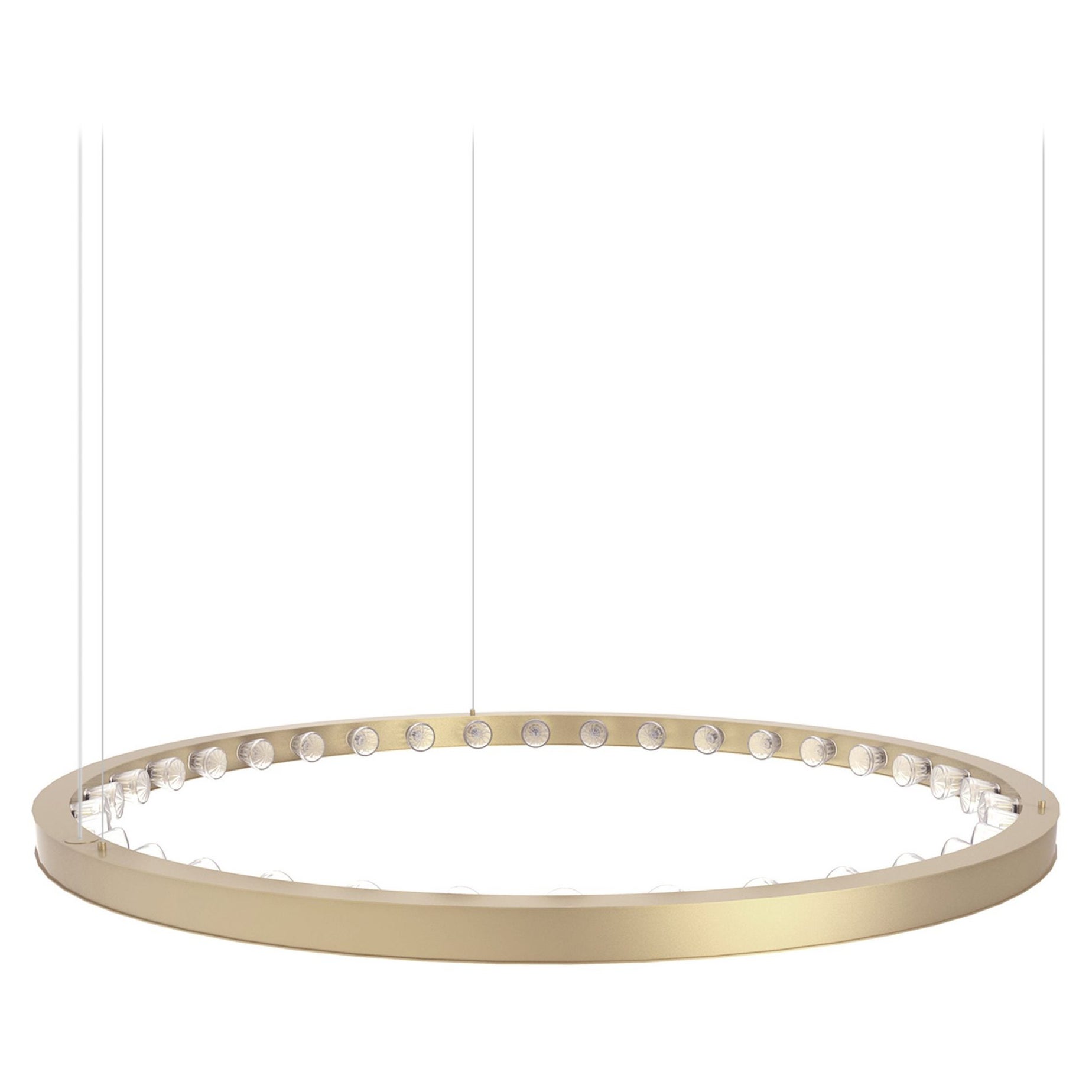 Lampada a sospensione Aurora Medium Circular Champagne di JSPR