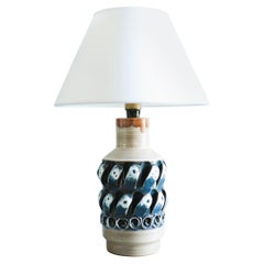 Mid-Century Ceramic Table Lamp by Romacrea, Rome, Italy, 1960s