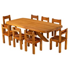 Pierre Chapo Juego de Comedor con Mesa "Aban" y Sillas "S11