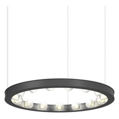 Lampada a sospensione Aurora Mini 50 Circular Anodized Black di JSPR