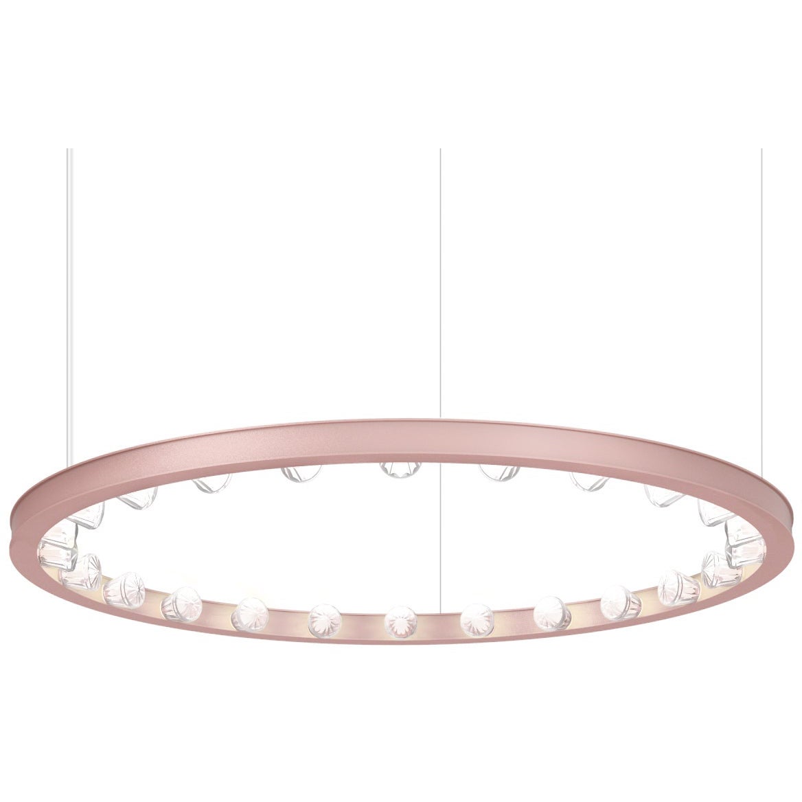 Lampada a sospensione Aurora Mini 80 Circular Pink di JSPR