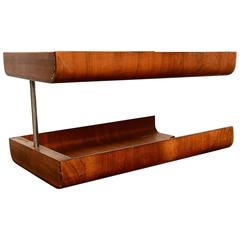 Office Tray in Bent Walnut Mid Century Modern Eames Era