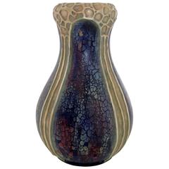 Antique Amphora Pottery Art Nouveau Confetti Decor Vase, RStK of Turn Teplitz, 1901-1902