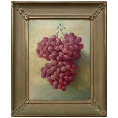 Still Life Painting of a Bunch of Grapes by Leonard Woodruff