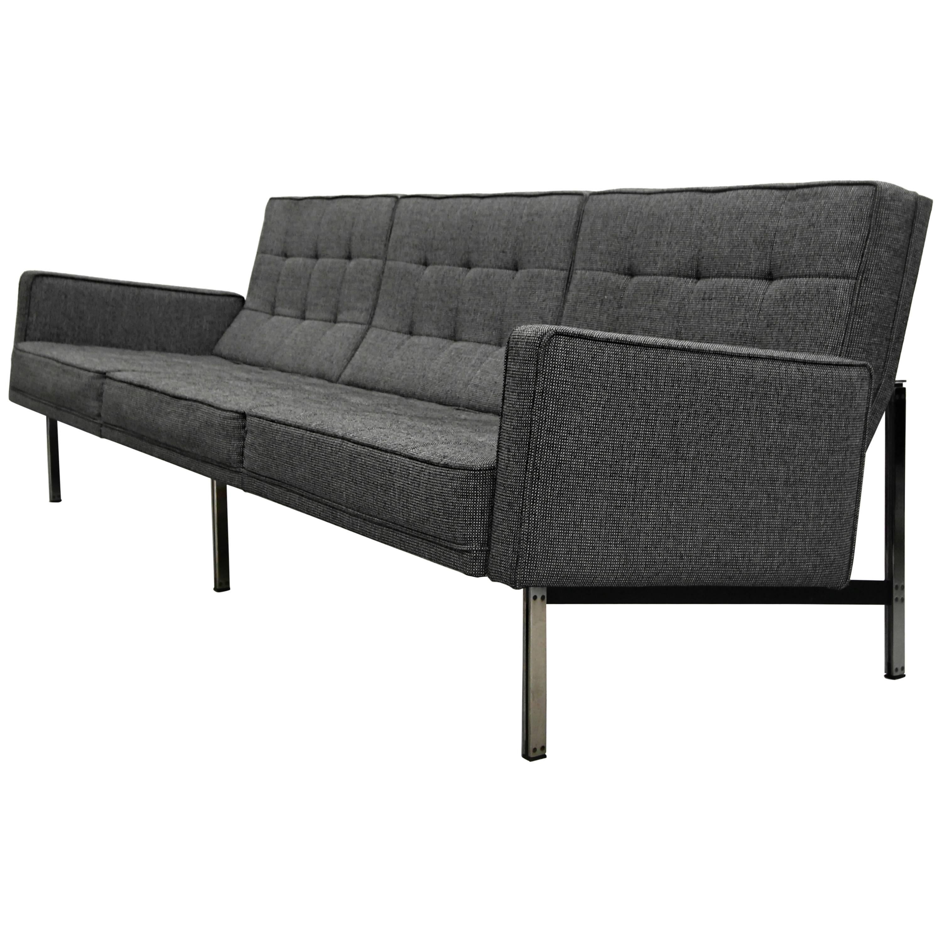 Original Mid-Century Florence Knoll Model 57 Parallel Bar Sofa