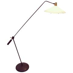 Rare Robert Mathieu Adjustable Floor Lamp, 1956, France