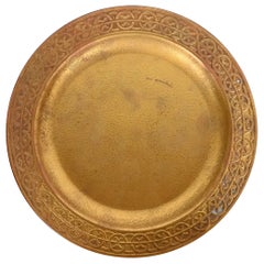 Tiffany Studios New York Bronze Doré Plate