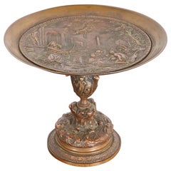 Tiffany & Co. Plat à compote ou Tazza en bronze néoclassique ancien