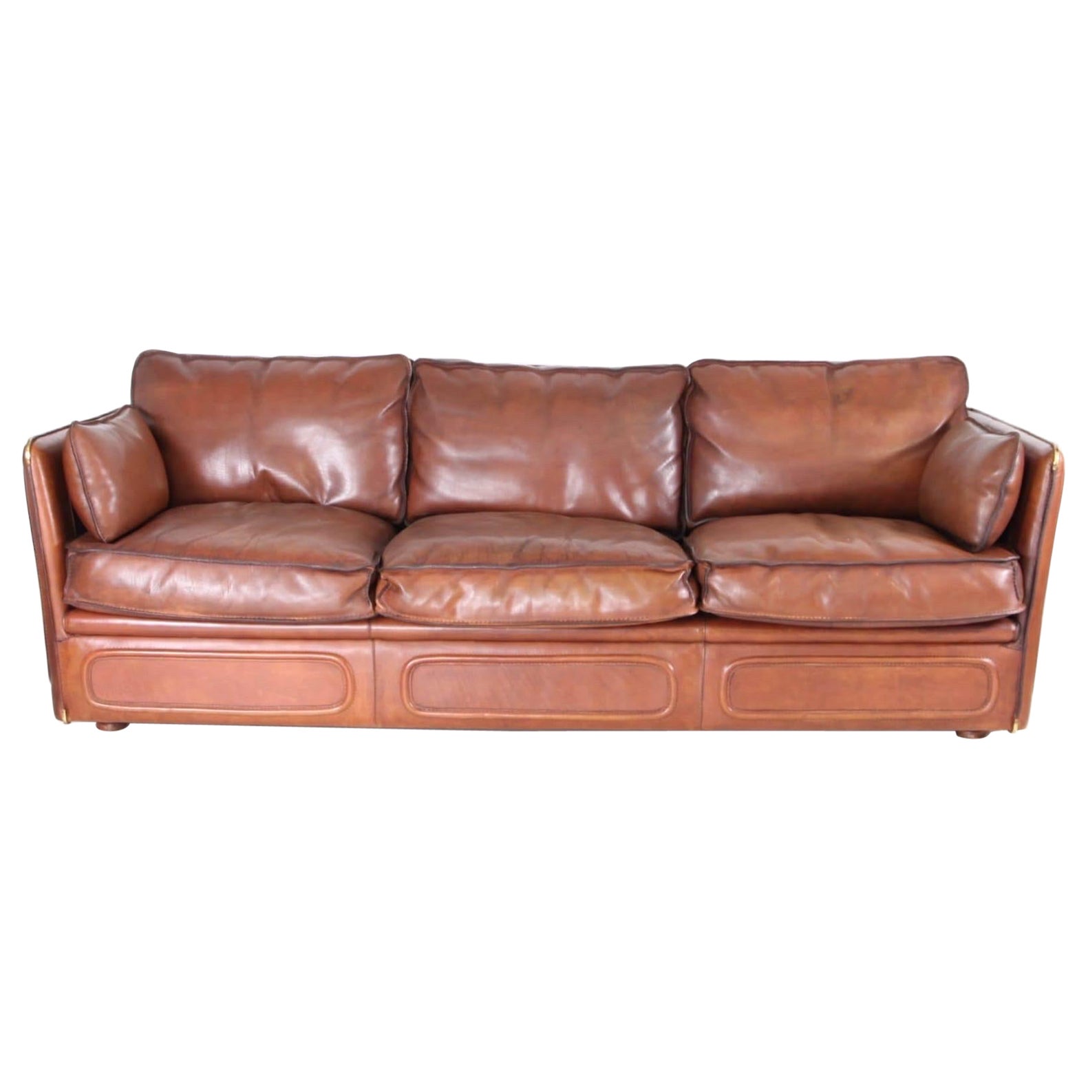 Roche Bobois 3 seaters leather sofa