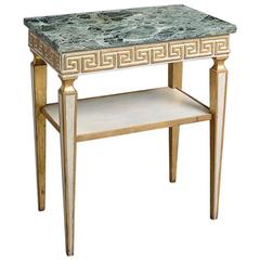 Mid-Century Painted and Parcel-Gilt Wine Table