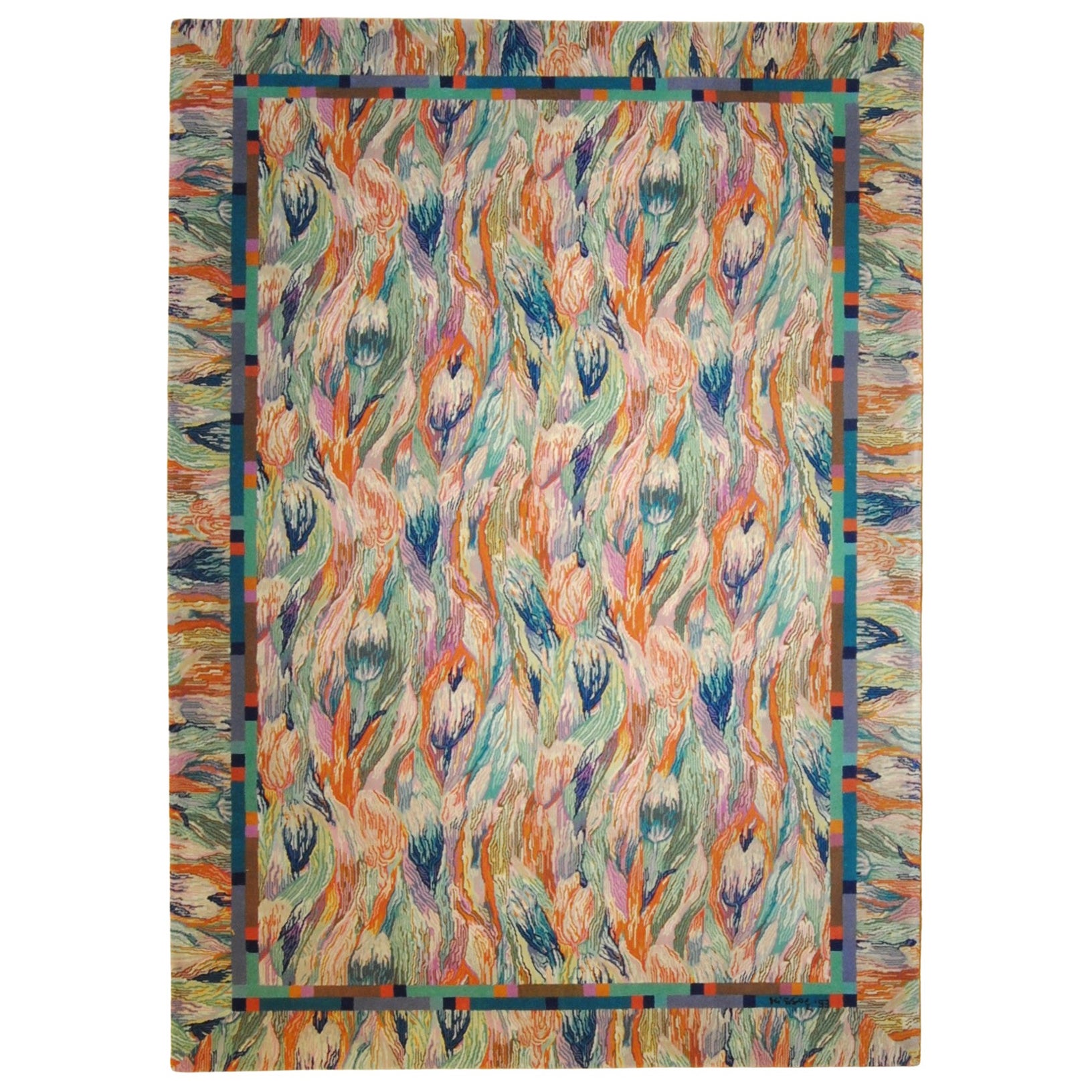 Craftsmanship meets fashion: handmade rug Missoni decor Tulip '93