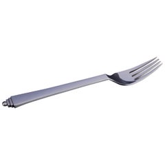 Georg Jensen, Pyramid dinner fork in 830 silver.