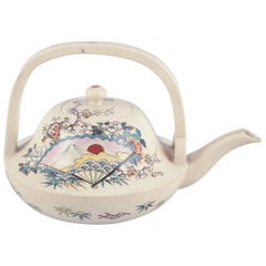 Satsuma, Imperial Japan. Miniature teapot in earthenware. Approx. 1870s