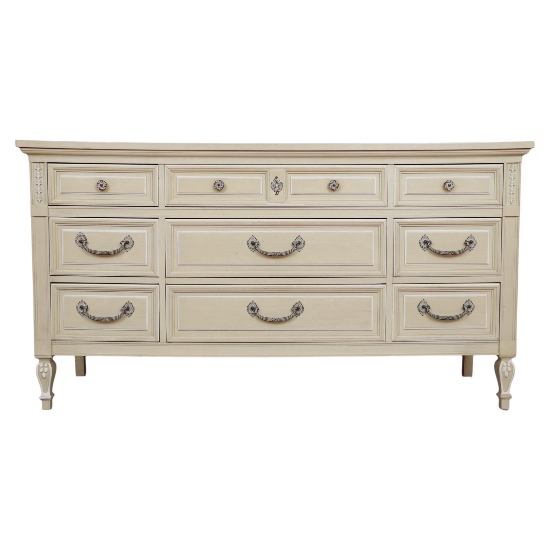 Louis XVI Style Triple Dresser by Dixie