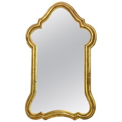 Early 20th Century Italian Giltwood Arched Mirror