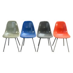 Set of Four Herman Miller Eames Fiberglass Dining Chairs