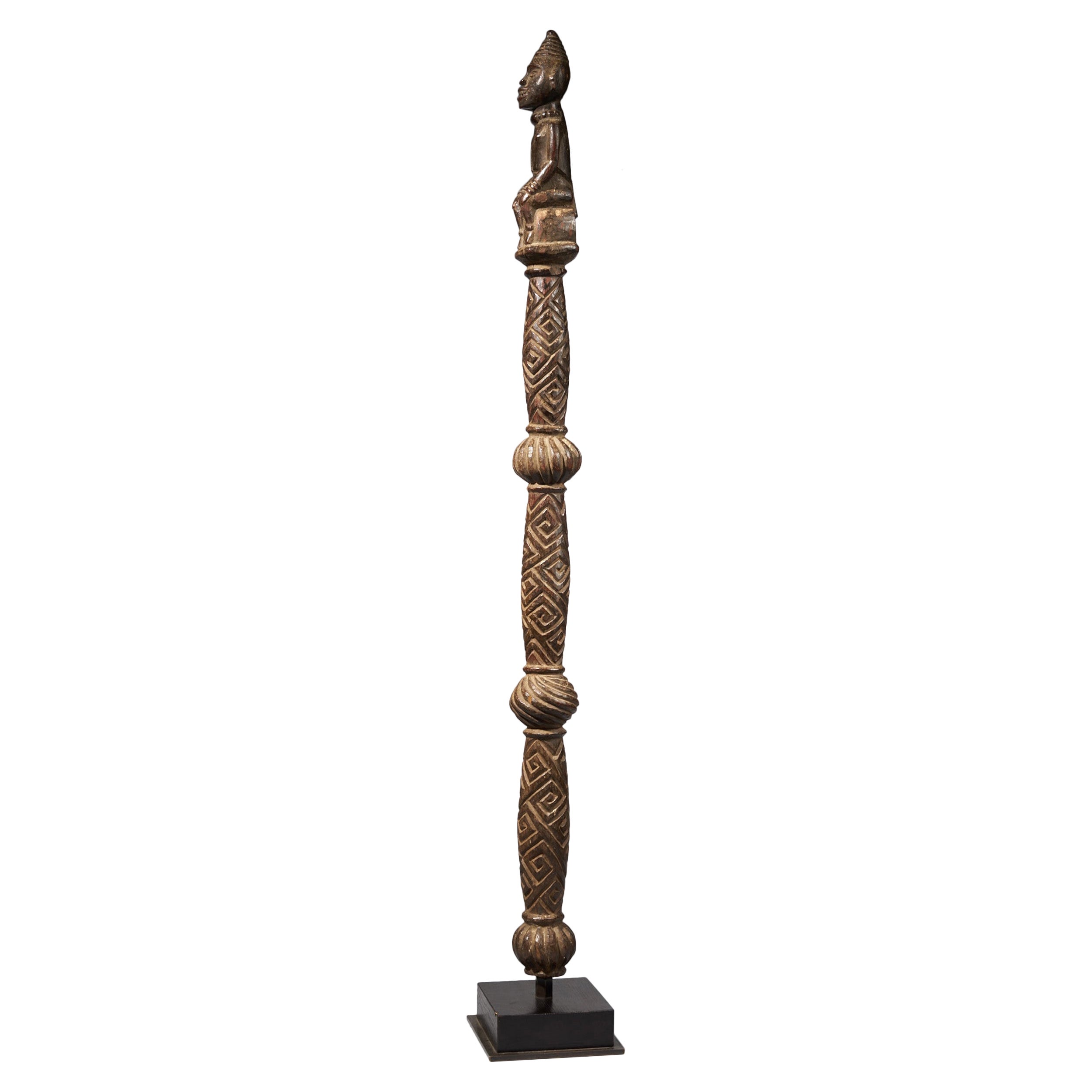 Yombe Chief Staff "Mwaala", Publ: Kongo Art Magique, Yann Ferrandin, Paris 2009. For Sale