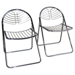 Gastone Rinaldi – Folding Chair – Set of 2 – Chrome – Italy – 1970s