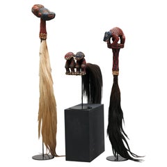 Trois chopes décoratives perlées, Grasslands du Cameroun