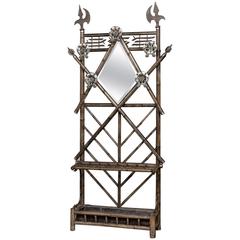 Renaissance Revival Faux Bamboo Hall Tree 12
