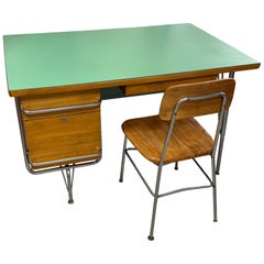 Vintage Kem Weber Trimline for Heywood Wakefield Desk and Chair