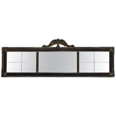 19. Jahrhundert Trisection Giltwood dekoriert Overmantel Spiegel