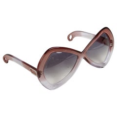 Vintage 70's Martuano - Italy Designer Women's Oversized Color Fade Sunglasses