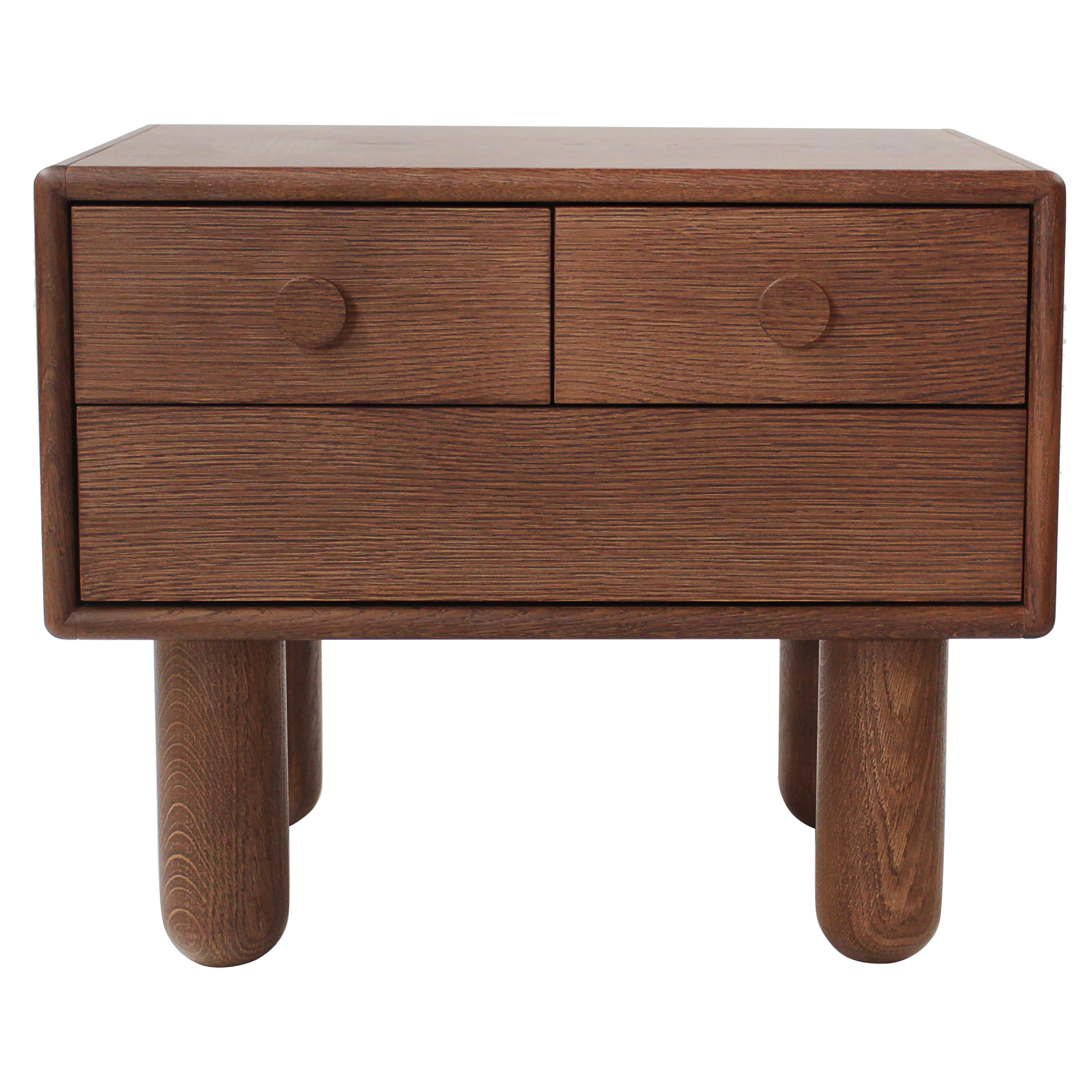 COLLECTOR Nook Bed Side Table in Smoked Oak