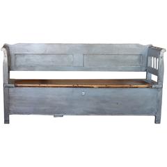 Painted Gustavian Bench