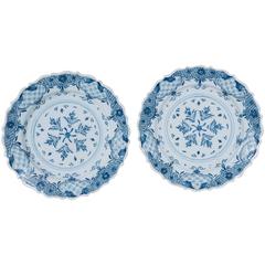 Antique Blue and White Delft Dishes