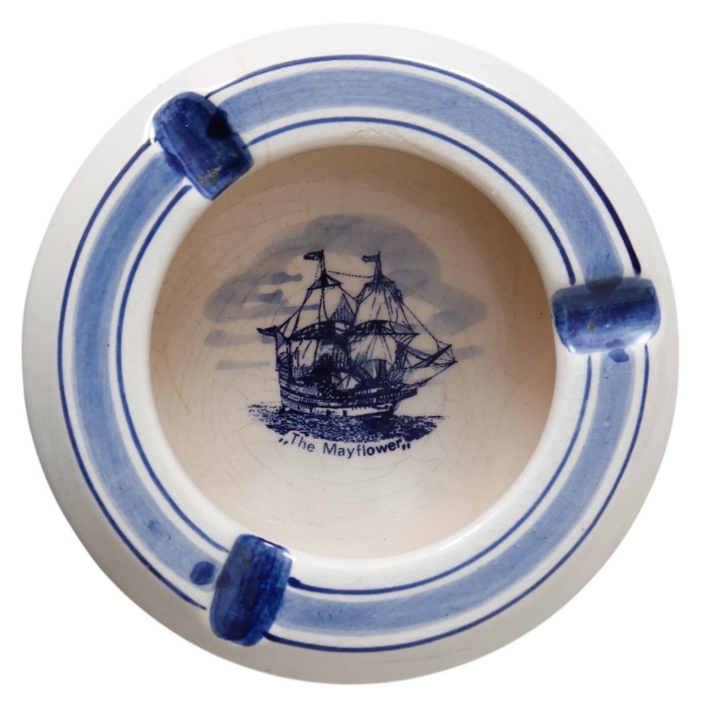 Delft Hand Painted Ceramic Ashtray