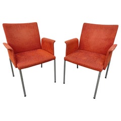 Moderne inspirierte Sessel im Knoll-Stil aus der Mitte des Jahrhunderts – 2er-Set