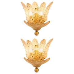 Elegantes Paar von Murano-Glas-Leuchten