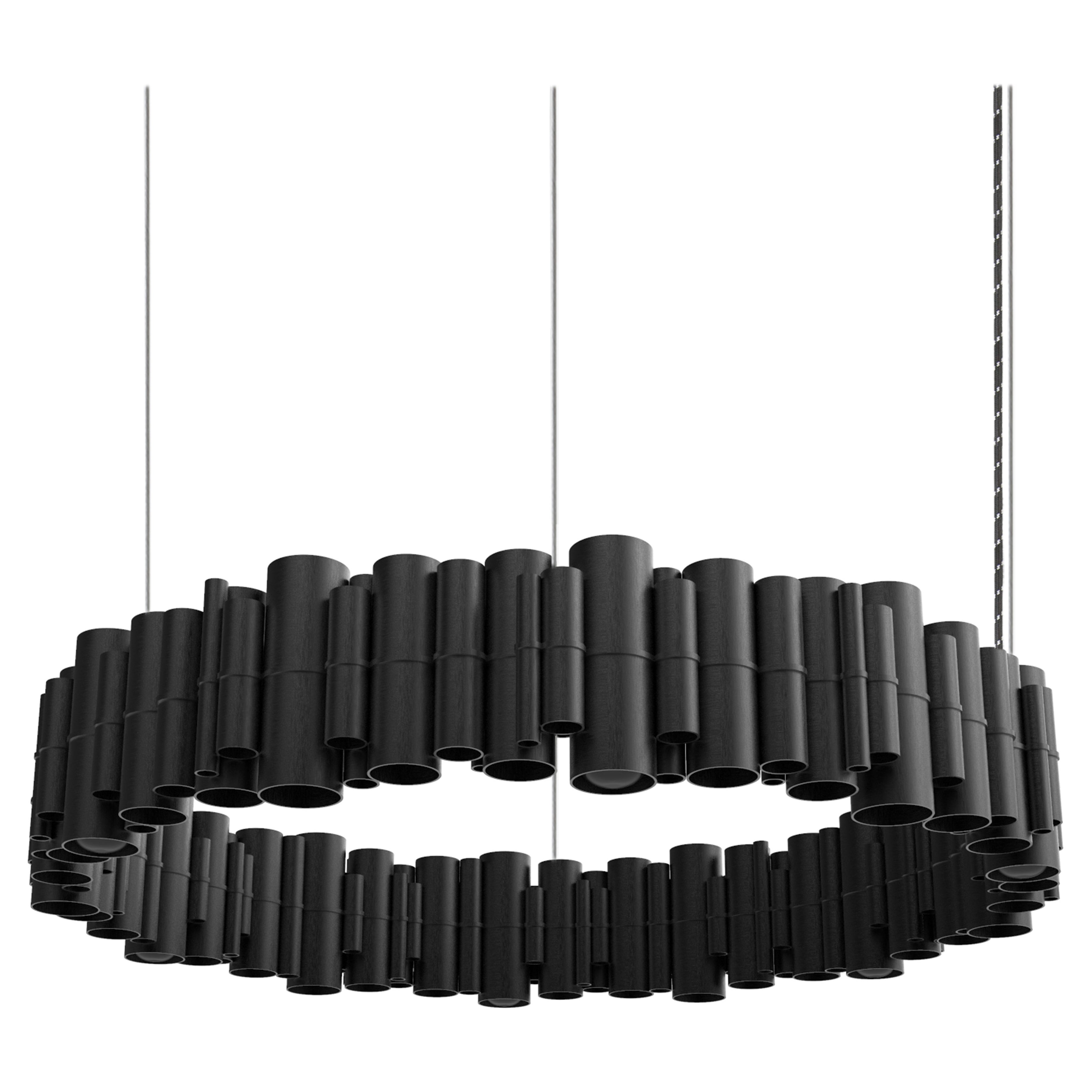 Lampada a sospensione Cityscape Suburban 6 Spot Anodizzata Nera di JSPR