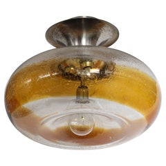 Carlo Nason Peleguso Glass Semi Flushmount