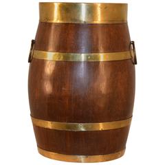 Antique 19th Century English Oak Barrel